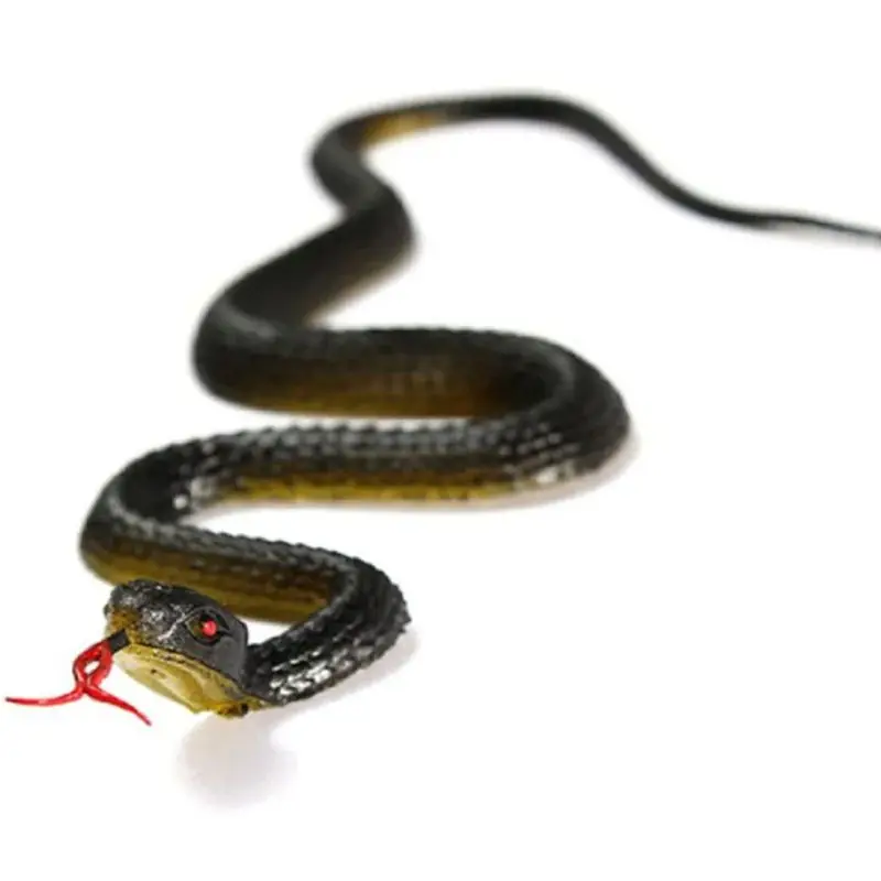 45 سنتيمتر المطاط واقعية الأفعى محاكاة ثلاثية الأبعاد Anaconda اللعب المطاط وهمية الأفعى هالوين زينة زخرفية هدية للأطفال