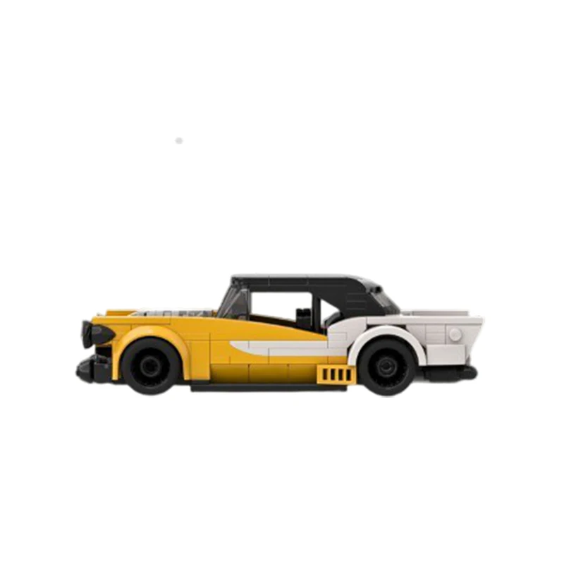 MOC- 212615   Sunburst Speedster-coche de construcción deportivo, modelo de ladrillo, educativo, entretenido, creatividad, regalos populares para niños, 301 Uds.