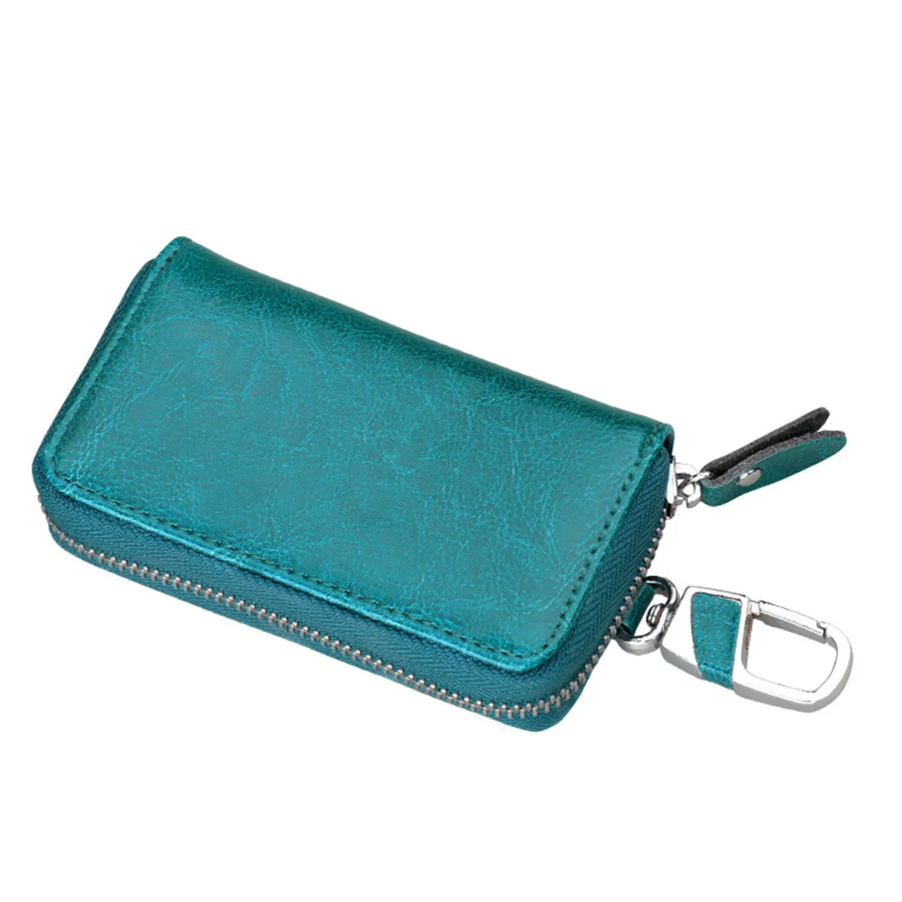 

Car Key Pouch Blue Durable Scratch Resistant Protection For All Keys Hanging Waist Zipper Case Organizer Car Key