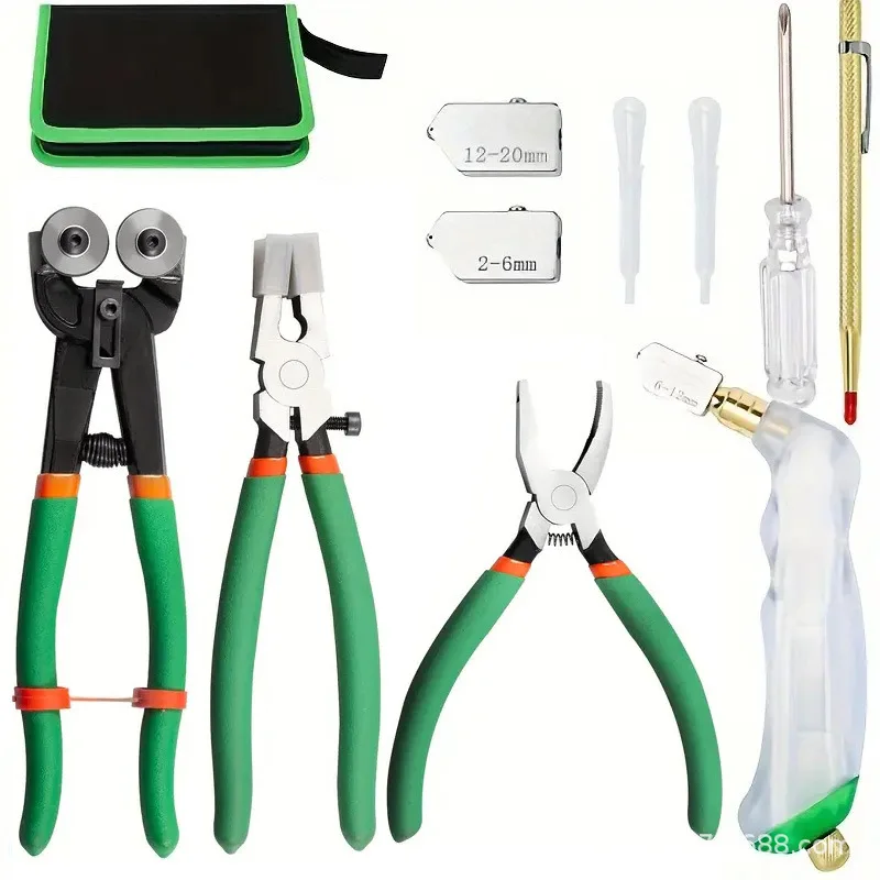 Tragbares Manuelles Glasschneider-Set Fliesenöffner für Glas/Fliesen Schneidewerkzeuge Fliesen-Glasschneider Multifunktionales Glasschneideset