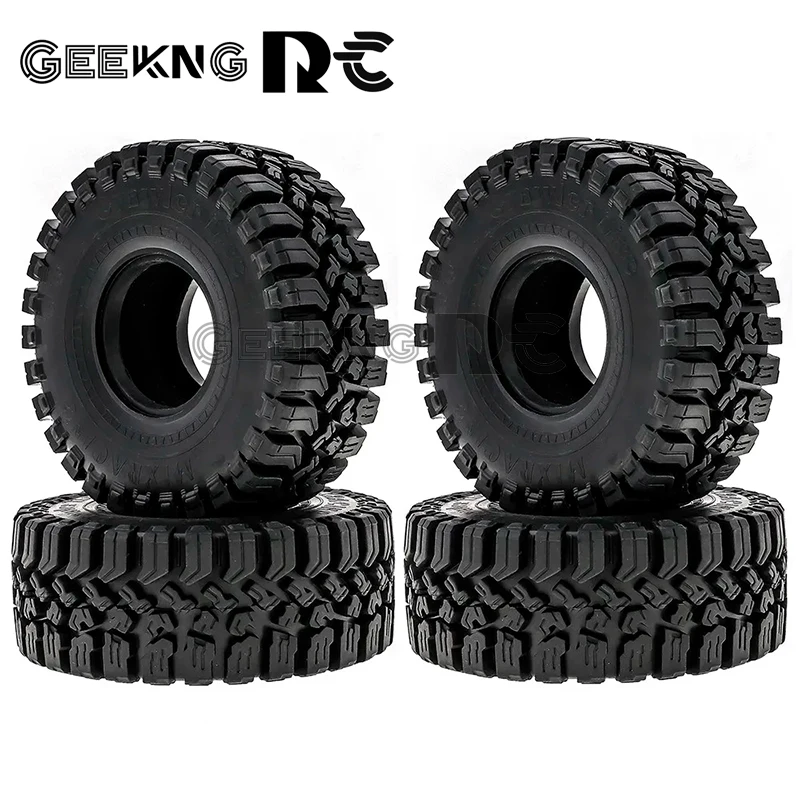 

4pcs 1.9 Inch Rubber Tyre 120*48mm For 1/10 Rc Crawler Car Traxxas Trx4 Axial Scx10 Wraith Scx10 Yikong Rgt Wrangler 1.9 Wheel