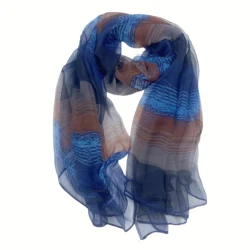 100%  pure silk scarf  scarves  brand new fashion scarves 110Cm*180Cm Neckerchief  hijabs  long silk scarves dark blue style