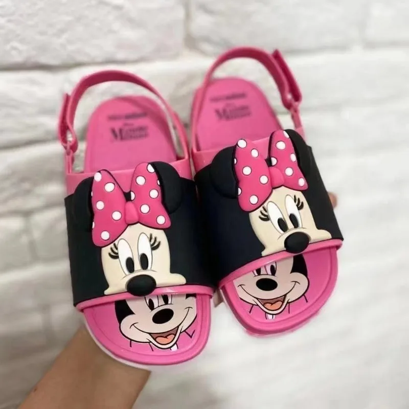 Disney Mickey Children\'s Slippers Kawaii Cartoon Sandals Kids Shoes in Summer Slippers Pluto Beach Slippers Baby Slipper Gifts