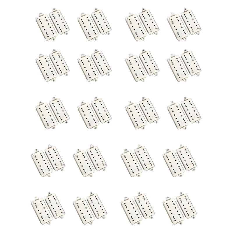 

ONGE 20Pcs Guitar Neck Bridge Humbucker Pickup Base Plate 50Mm 52Mm Pole Spacings Humbucker Bridge Neck Parts