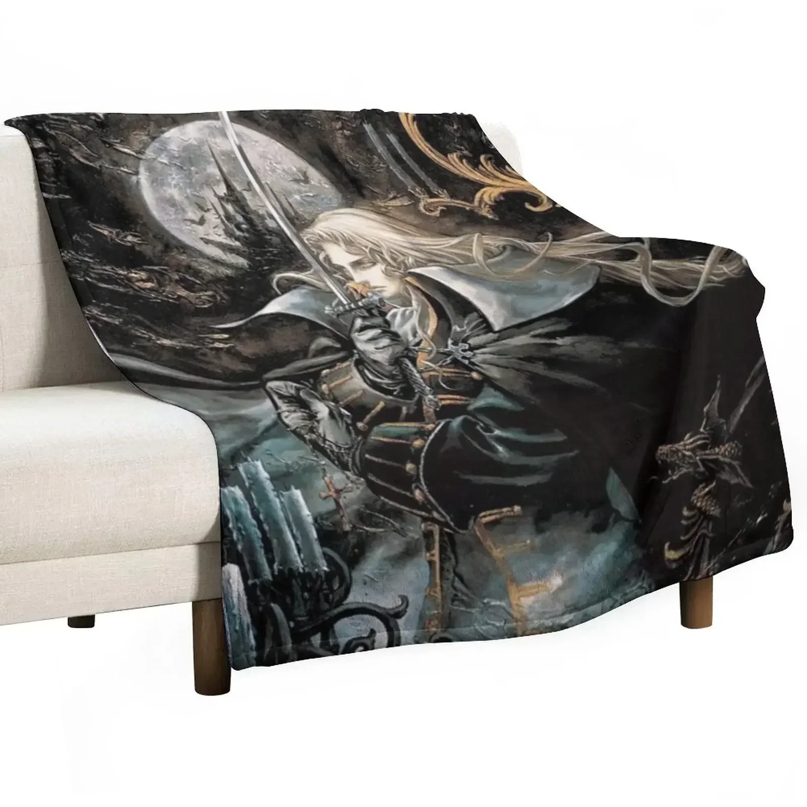 

Castlevania Throw Blanket Warm Napping Blanket for Office Couch Bed