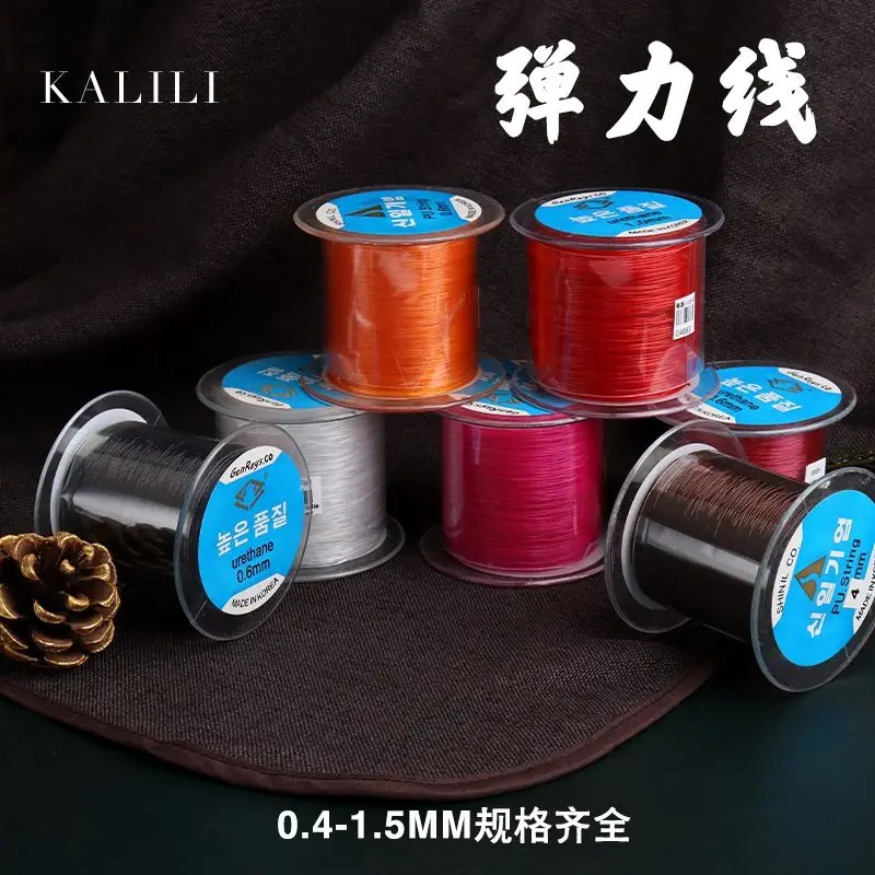 

Elastic Thread Bracelet Crystal Rope Transparent Color Wear Elastic DIY Bracelet Buddha Bead Thread Jewelry Wire