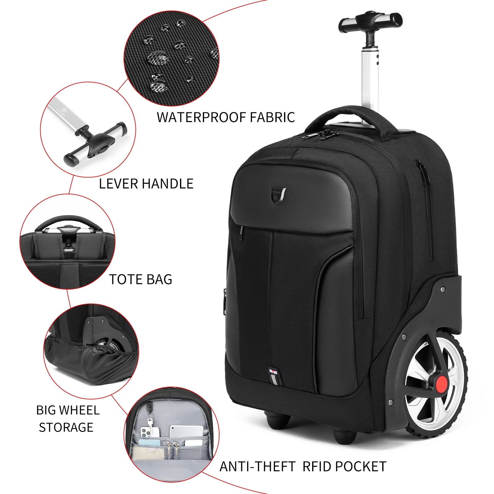 20 inch Rolling Luggage Backpa - огляд і ціна Laptop Accessories Organizer Bag