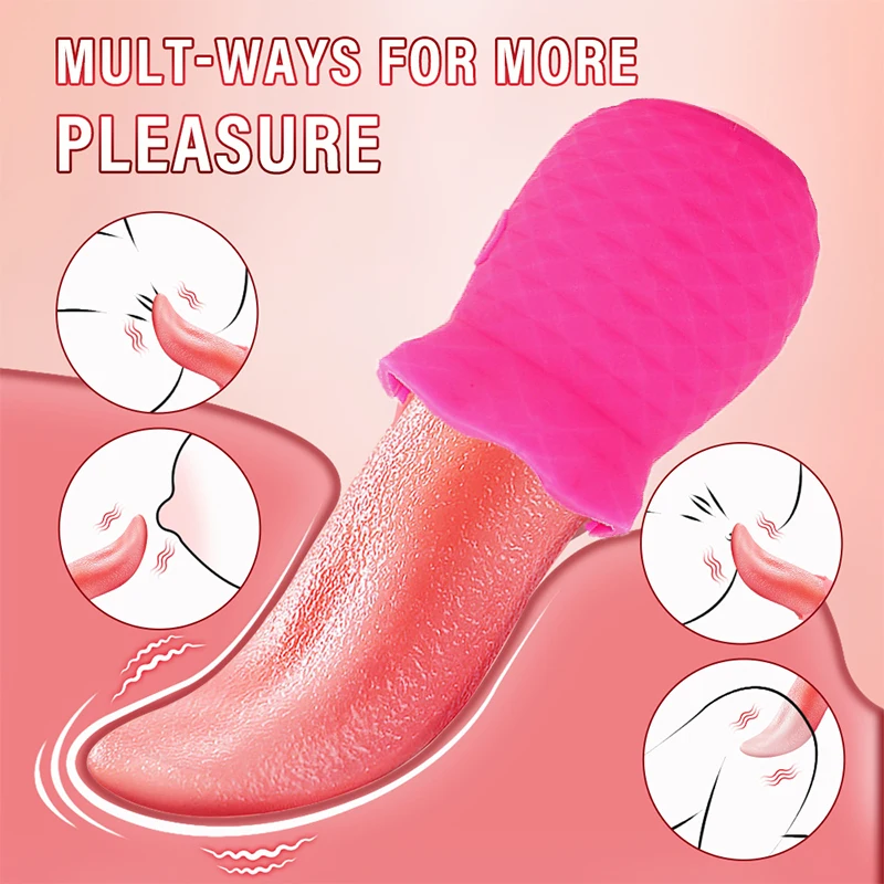 Лижущий язык анальный дилдо вибратор Взрослый мужской сосок Пенис стимулятор клитора эротические приколы и намордники секс-шоп