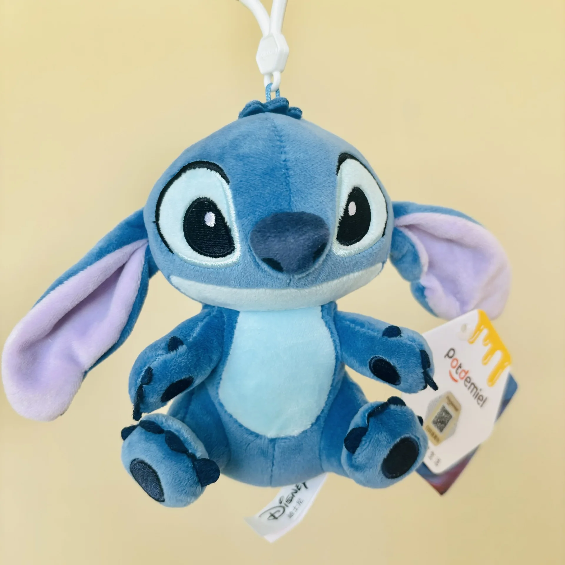 Kawaii ليلو وستيتش حقيبة ظهر قطيفة لعبة حلية معلقة 12cmStitch دمية دمية مفتاح قلادة هدية للأطفال