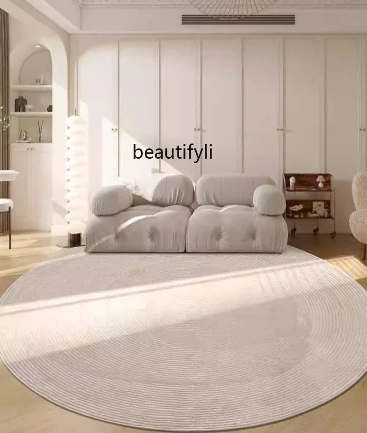 Round living room minimalist sofa coffee table blanket premium light luxury cloakroom floor mat bedroom carpet