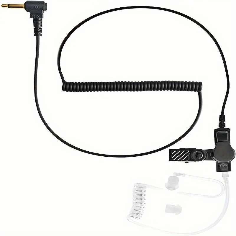 Listen Only Earpiece 3.5mm Radio for Radio 3.5mm 1 Pin Ear Piece for Radios Phone Speaker Mic MP3 MP4 with Acoustic Tube