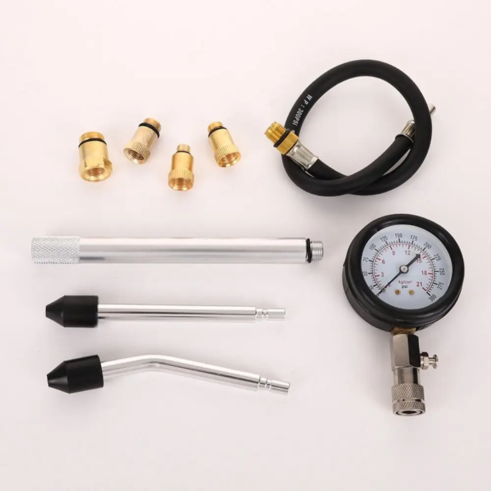 Kit professionnel de Test de Compression de moteur, adaptateur M10/12/14/18 0-300 PSI, testeur de manomètre, Kit de testeur de cylindre automobile