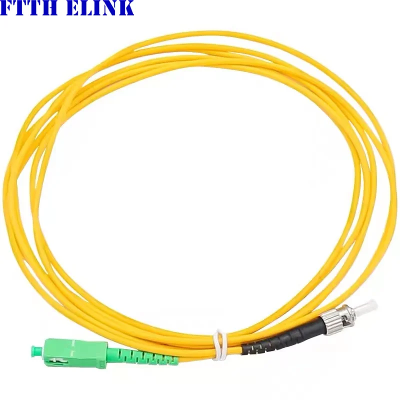 SC/APC-ST/UPC SM fiber optic patch cord simplex single mode 3.0mm jacket cable optical fibre jumper free shipping ELINK 20pcs