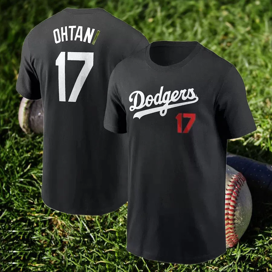 24-25 New Los Angeles Dodgers baseball team uniform sports training suit men's clothing refreshing and breathable sports T-shirt