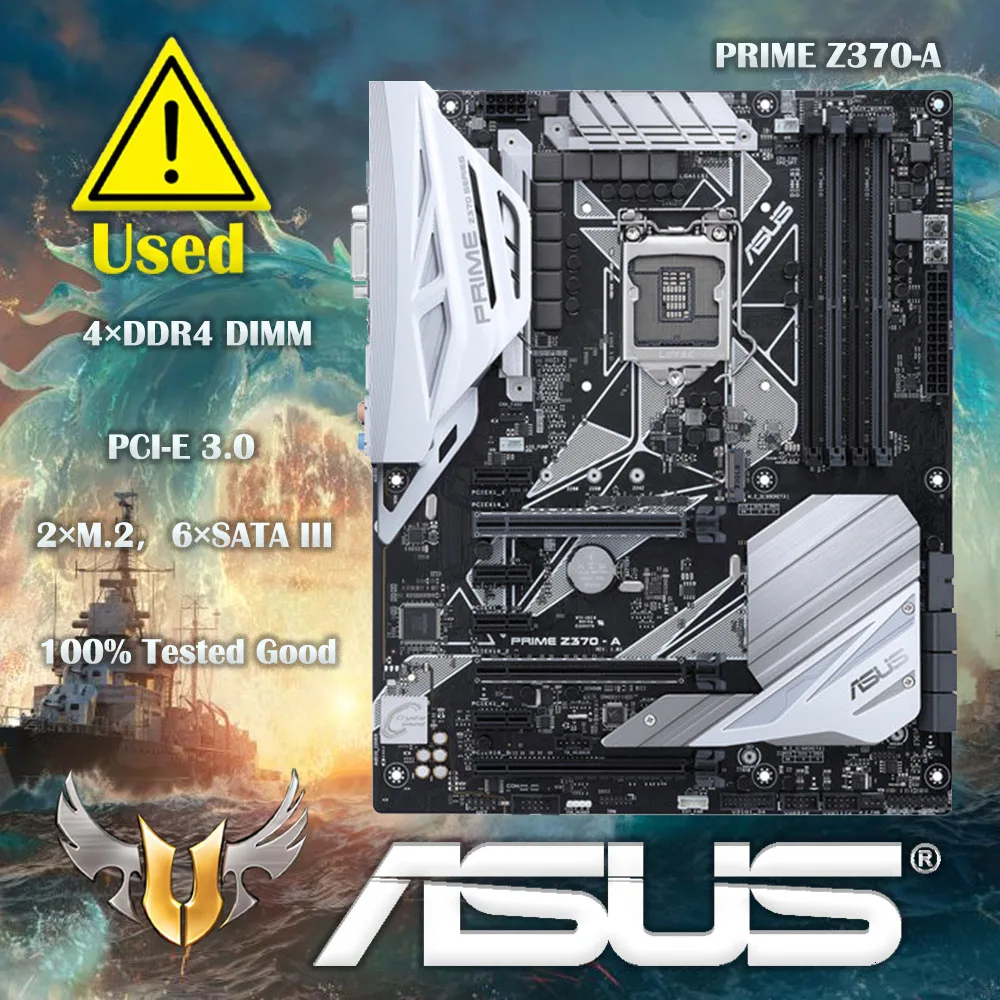 

LGA 1151 Asus Z370-A Motherbaord DDR4 64GB Desktop M.2 PCI-E 3.0 Overlocking i7 i5 i3 Socket HDMI-Compatible Z370 ATX