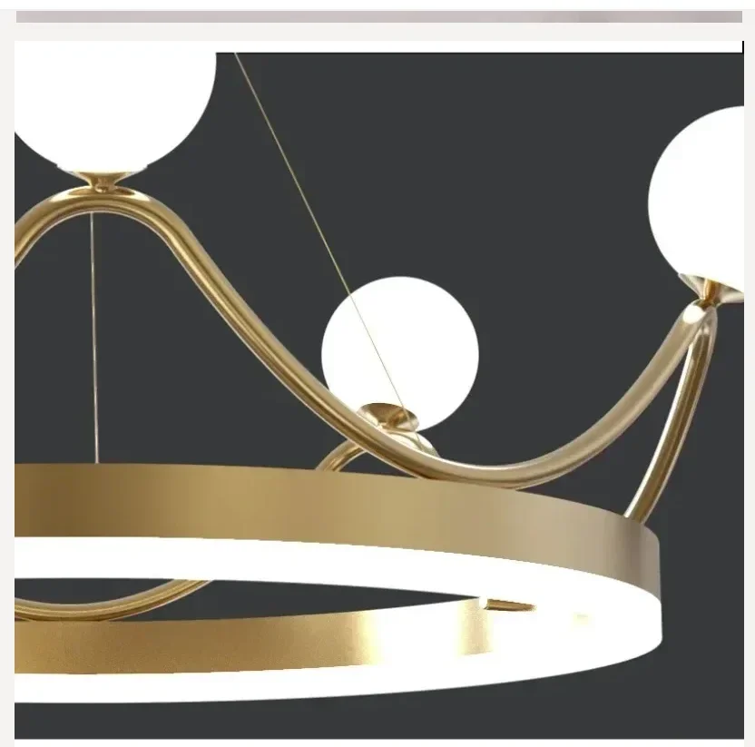 With Crown Design 2025 Winfordo Modern LED Pendant Lamp Ceiling Chandelier Lighting For Living Room Kids Bedroom 220V /110V