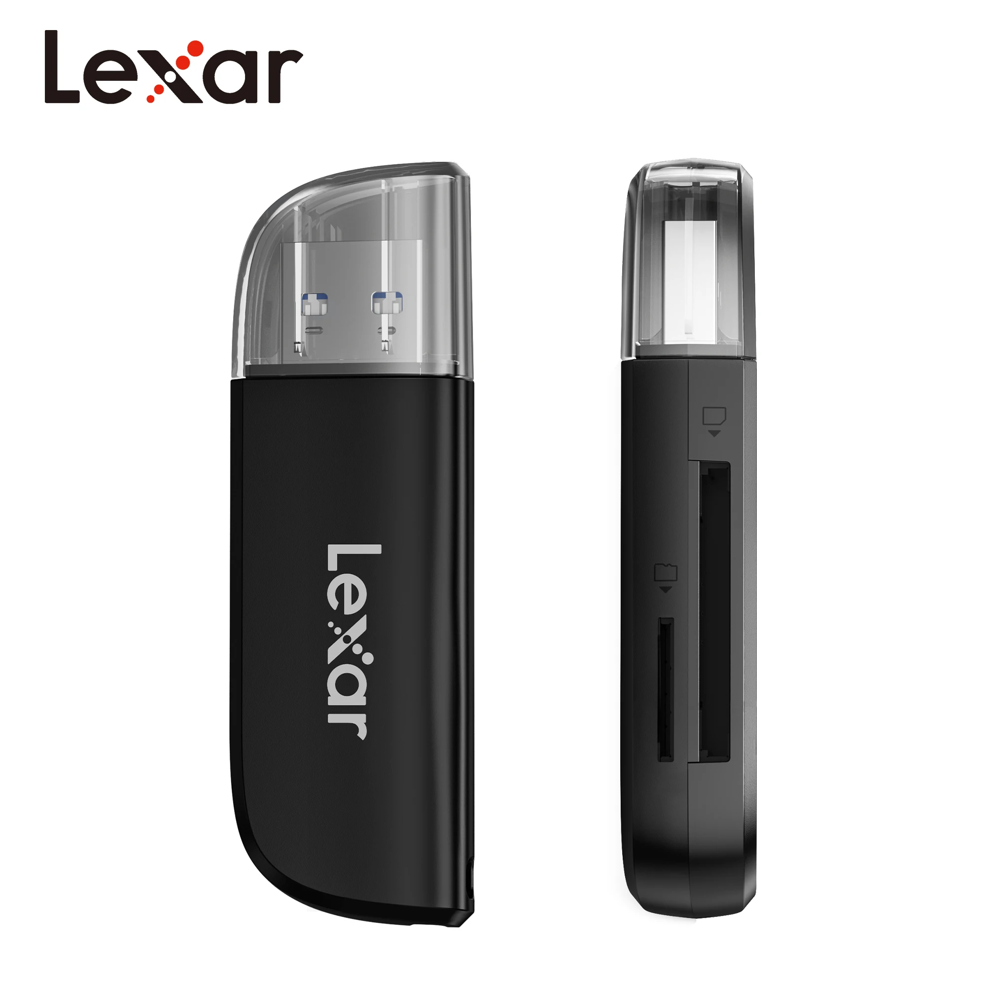 Lector Lexar Lector de tarjetas de memoria USB3.2 de doble ranura Lector de tarjetas SD original y lector de tarjetas MicroSD TF hasta 104 Mb/s