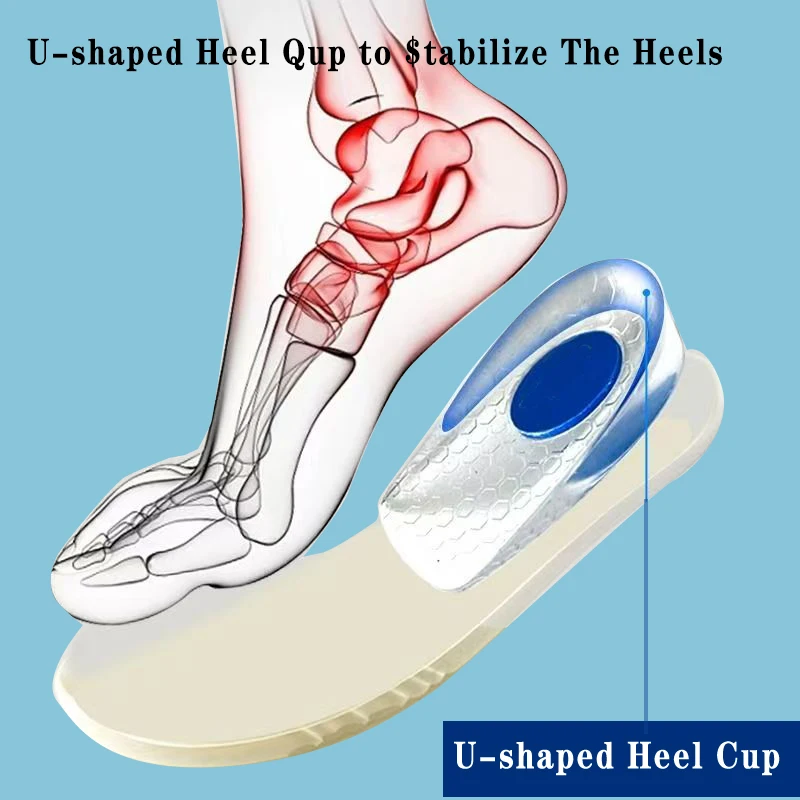 Gel Height-Increasing Insoles for Shoes