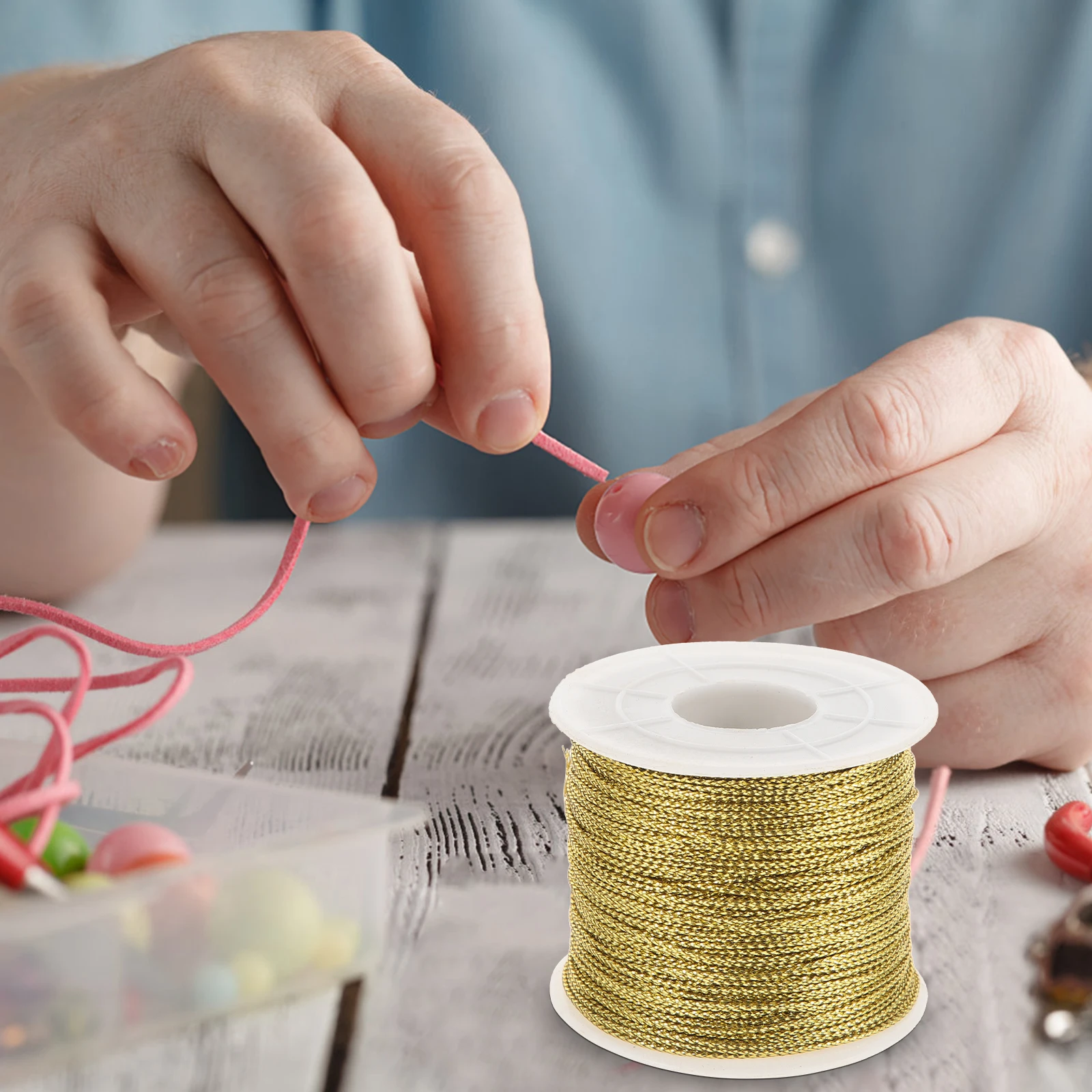 

1 Gift Packaging Rope 30M Bright Festive Diy Cord For Gift Wrapping Present Decor Tag Line Craft String Sealing Straps