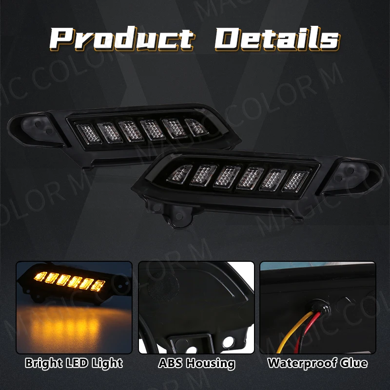Car Light for Toyota Tacoma 2012 2013 2014 2015 2016 2017 2018 2019 2020 2021 2022 2023 DRL Fog Lamp Front Bumper Daylight 12V