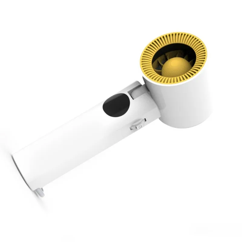 

EMECE-Digital Display Turbo High-Speed Handheld Fan With Carabiner Design For Indoor For Outdoor Use