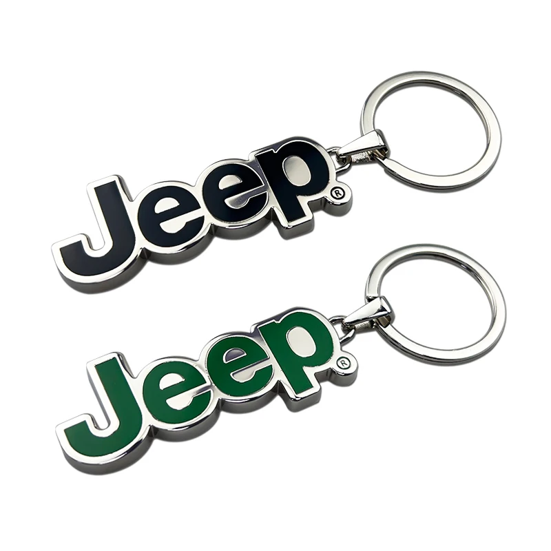 Llavero Decorativo de Aleación para Jeep Wrangler, Grand Cherokee, Compass, Renegade, Patriot, Rubicon, Liberty, JK, XJ