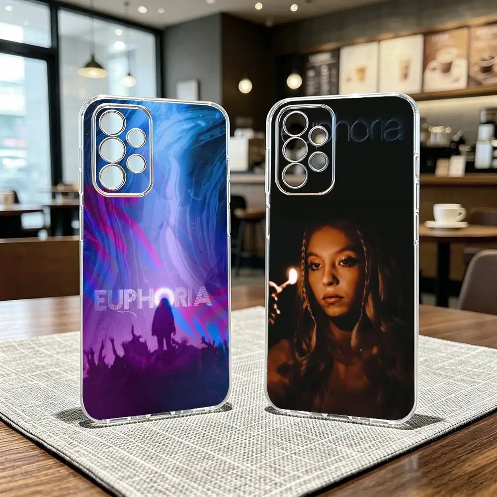 Coque de téléphone transparente pour Samsung S25, S24, S21, S22, S23, S30, Ultra, S20, Plus, Fe, série télévisée américaine Euphorias
