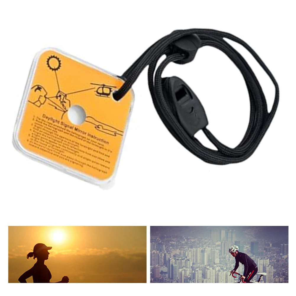 

Hiking Accessory Signal Mirror Outdoor Survival Shockproof Feature Versatile Usage Wear-resistant Structure For Camping