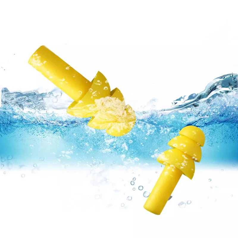 5/10 Pairs Swimming Earplugs with Box Soundproof Silicone Color Diving Noise Reduction Sleep Learning Reusable Washable TMZ