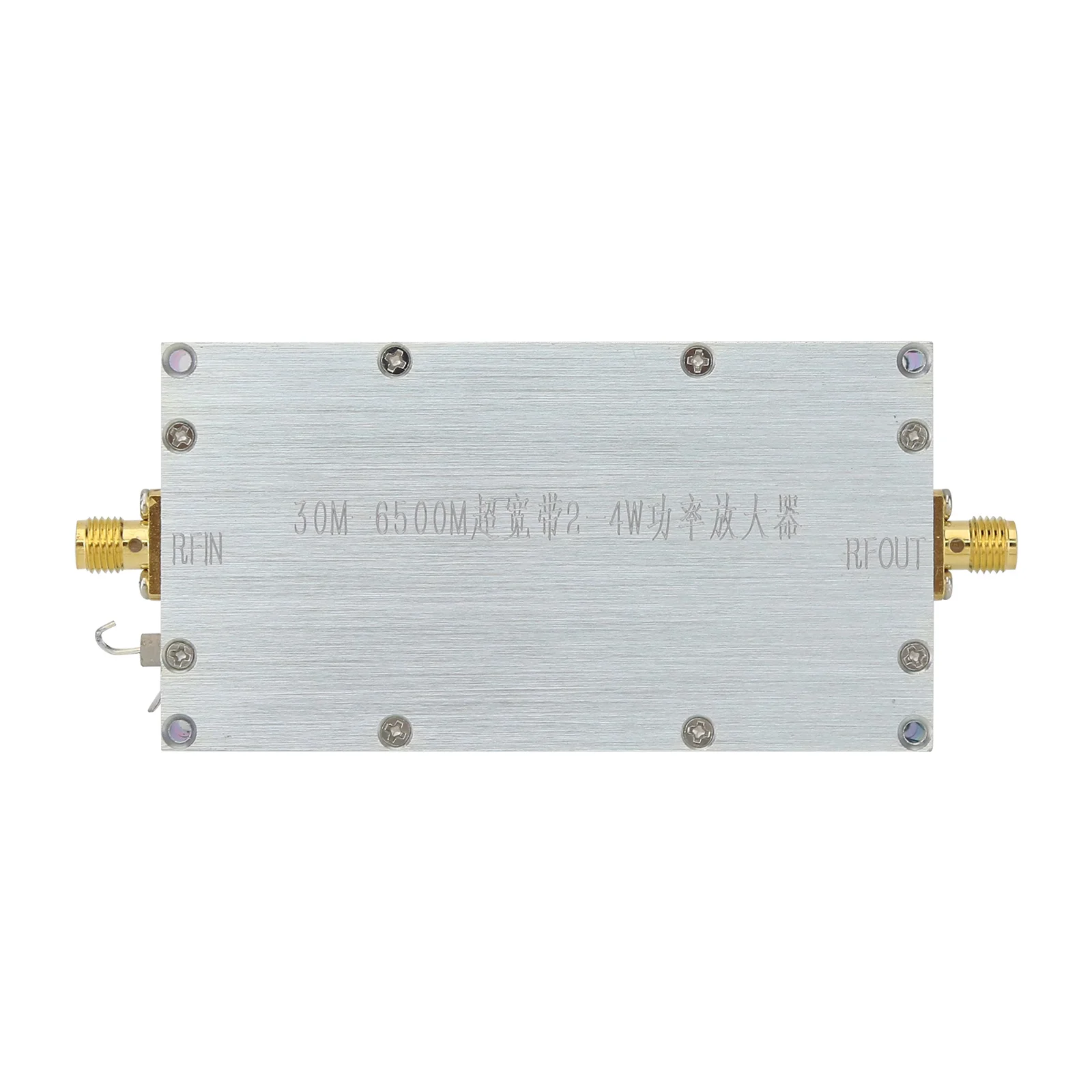 30M-6500M 2-4W Broadband RF Power Amplifier RF Power Amp Module 12V 0±3dBm Input Power & Gain ≥33dB