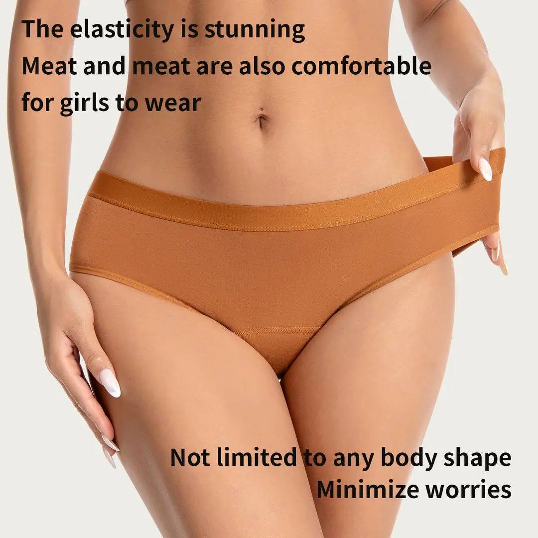1/4PCS Women Period Panties Heavy Flow Leakproof Underwear Cotton Postpartum Menstrual Physiological Panty Teens Briefs S-3XL - Image 5