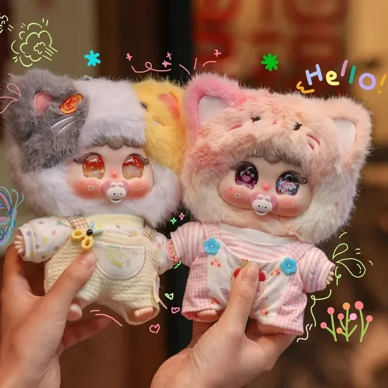 

New Jiimo 200% Plush Blind Box Cat Rabbit Diary Stuffed Doll Trendy Collectible Figure Soft Toy Adult Collection Decoration Gift