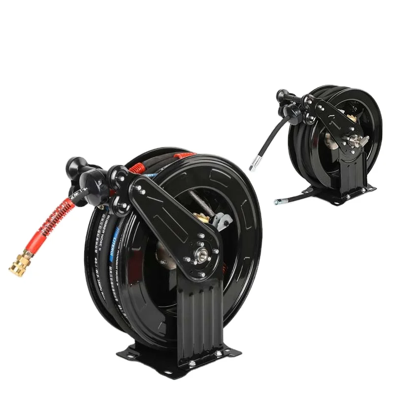 

Factory Outlet Automatic Heavy Duty 3/8 Inch 20 Meters High Pressure Water And Grease Hose Reel Recyclable Fuel Reel