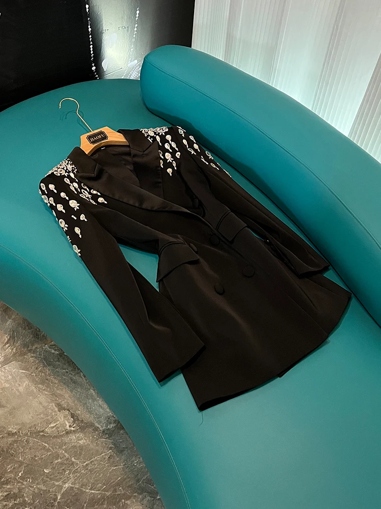 

Длинный джинт с блестящими бриллиантами, прикрашенный на заказ, тяжелая вышивка, вдохновленный знаменитостями, модный новогодний выбор A5