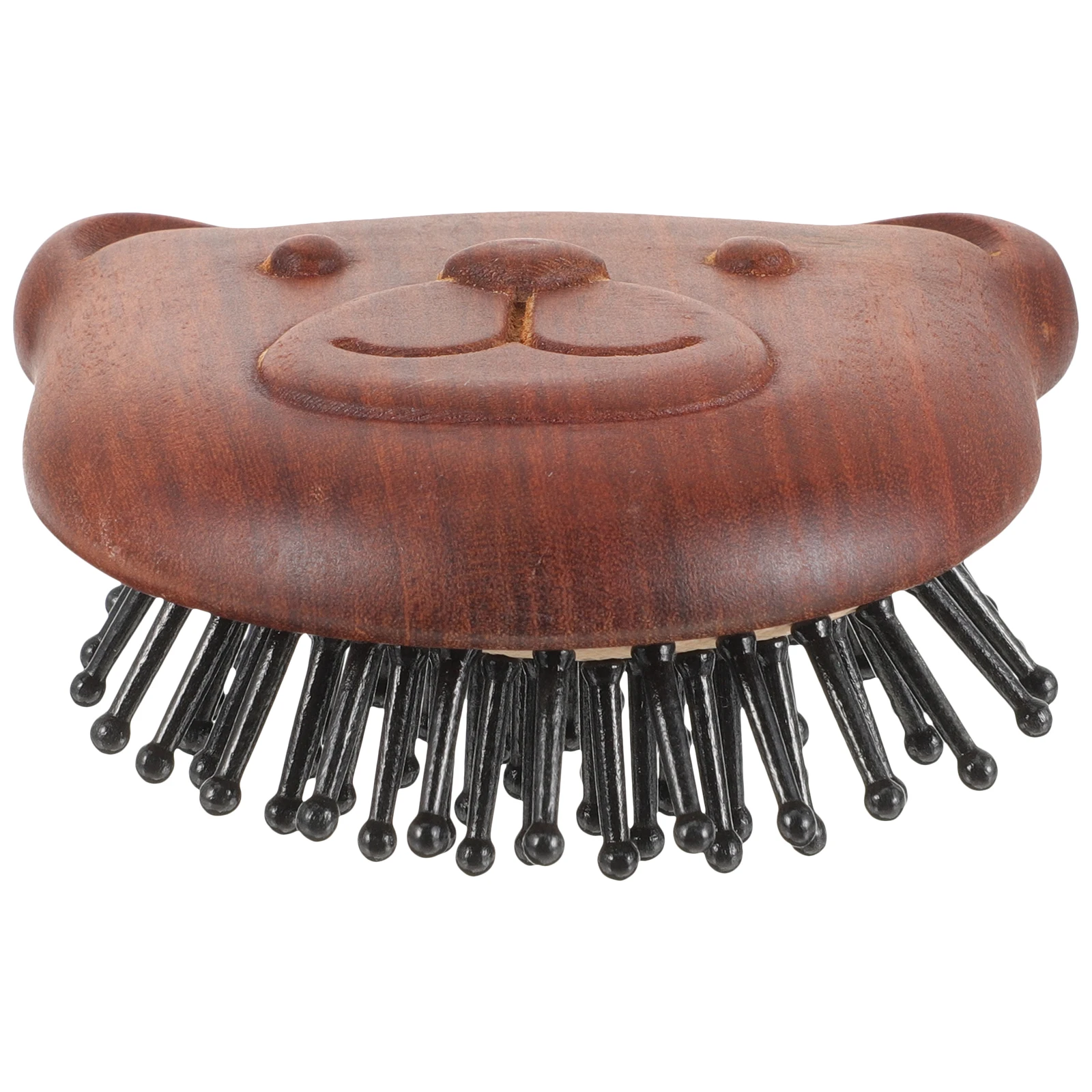 

Bear Shape Wooden Massage Comb Hair Brush Scalp Massager Head Scrubber Smooth Teeth Scalp Exfoliation Shampoo Scrubber Portable