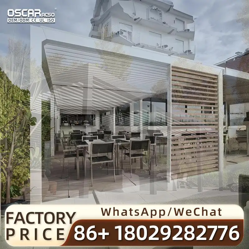 

Aluminum Gazebo Insulation Electric Weatherproof Durable Outdoor for Backyard Patio Garden Pergola