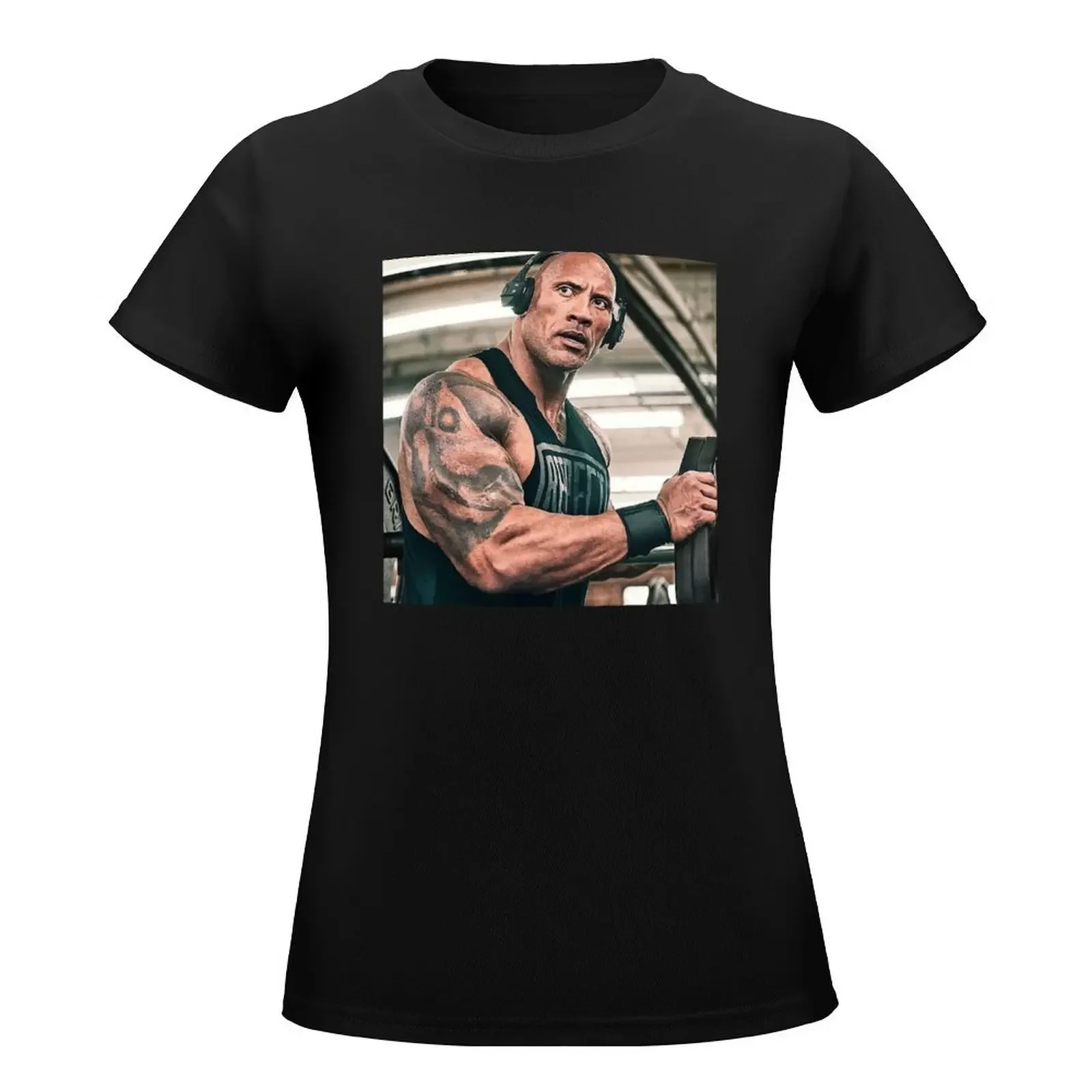 dwayne johnson T-Shirt tops shirts graphic tees anime clothes summer blouses woman 2024