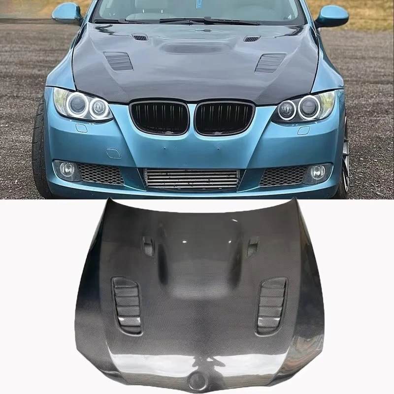 Carbon Fiber Bonnet Hood for 3 Series 2006-2010 E92/E93 Pre LCI M3 Model Engine Cover Bolt-On
