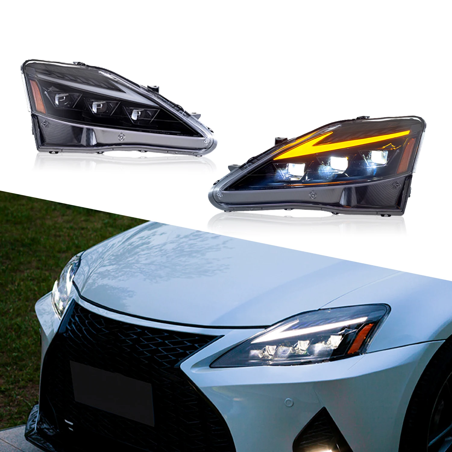 

Лампы головного света HCMOTIONZ IS250C IS350C 300H 220d ISF 2006-2013, для Lexus IS