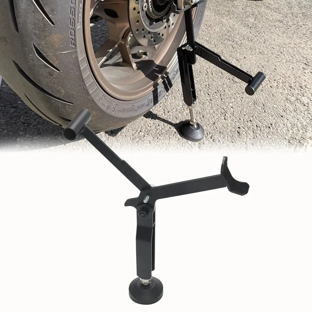 

Labor Saving Motorcycle Lift Stand Foldable Universal Swingarm Lift Frame Heavy Duty Professional Motorcycle Wheel Support Stand