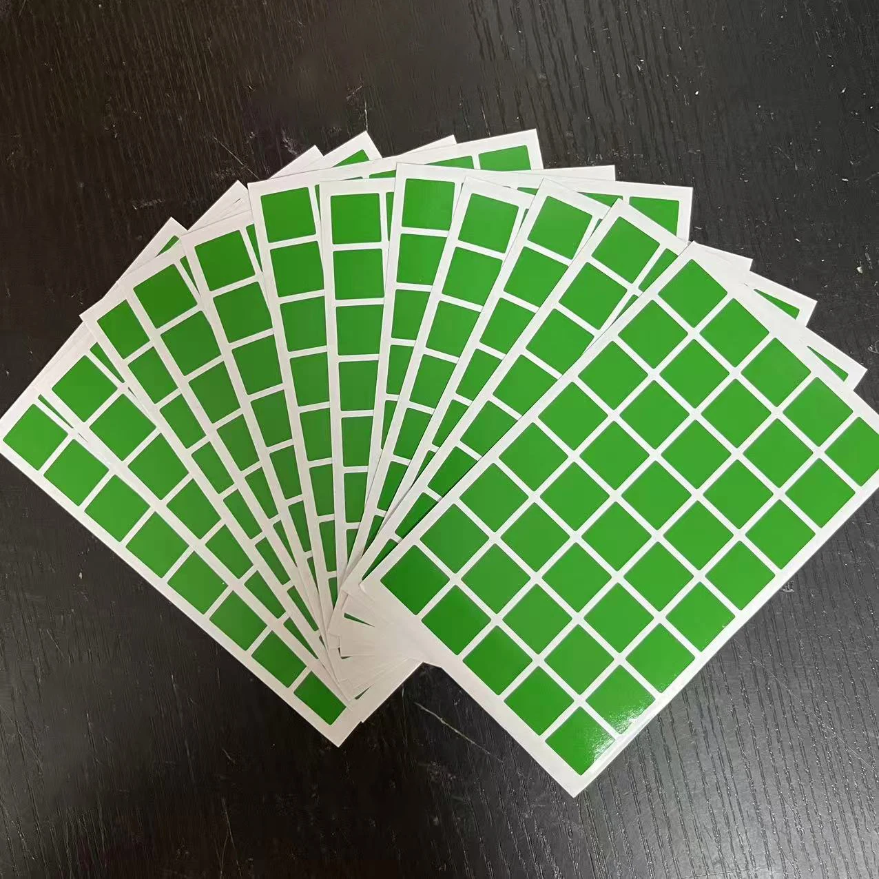12Sheets 15mm/20mm/30mm Square Sticker Blank Handwritten Self-adhesive Label Colorful Inventory Organize Classification Sticker