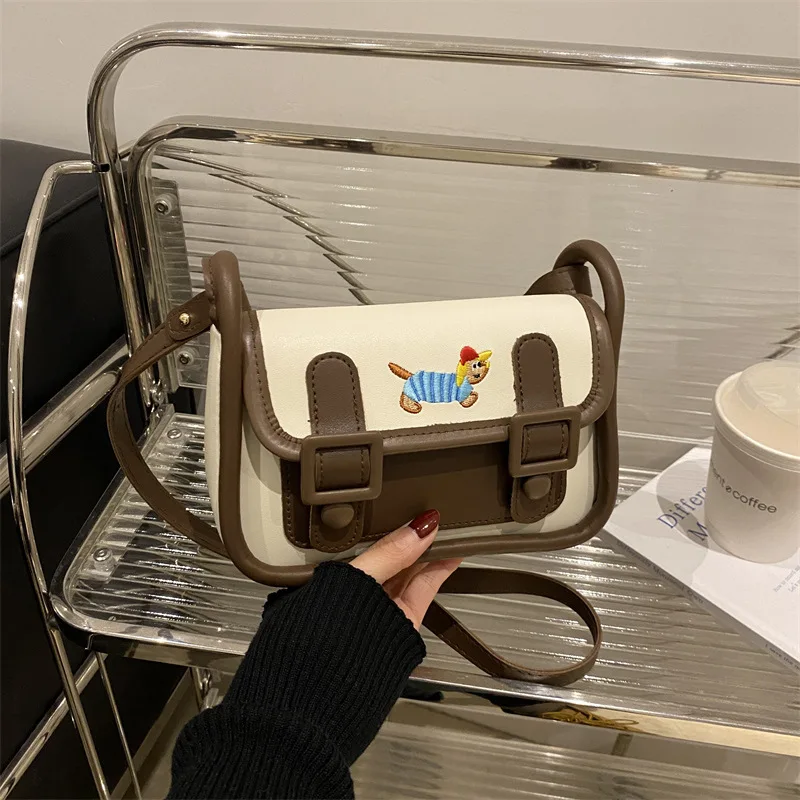 Dachshund Fashion Versatile Messenger Bag Vintage Cambridge Mailman Bag