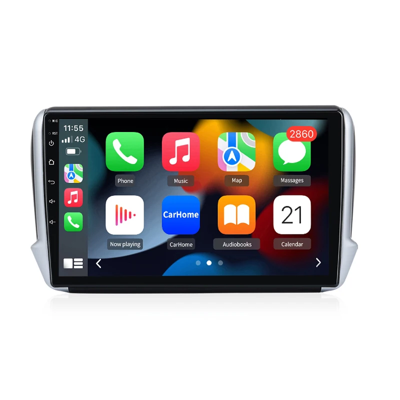 Junsun Android Auto Autoradio für Peugeot 2008 208 2012 2013 2014 2015 2016 2017 2018 Multimedia Wireless Apple CarPlay Intelligente Systeme IPS Touchscreen Stereo Videoplayer 2 Din Autoradio Head