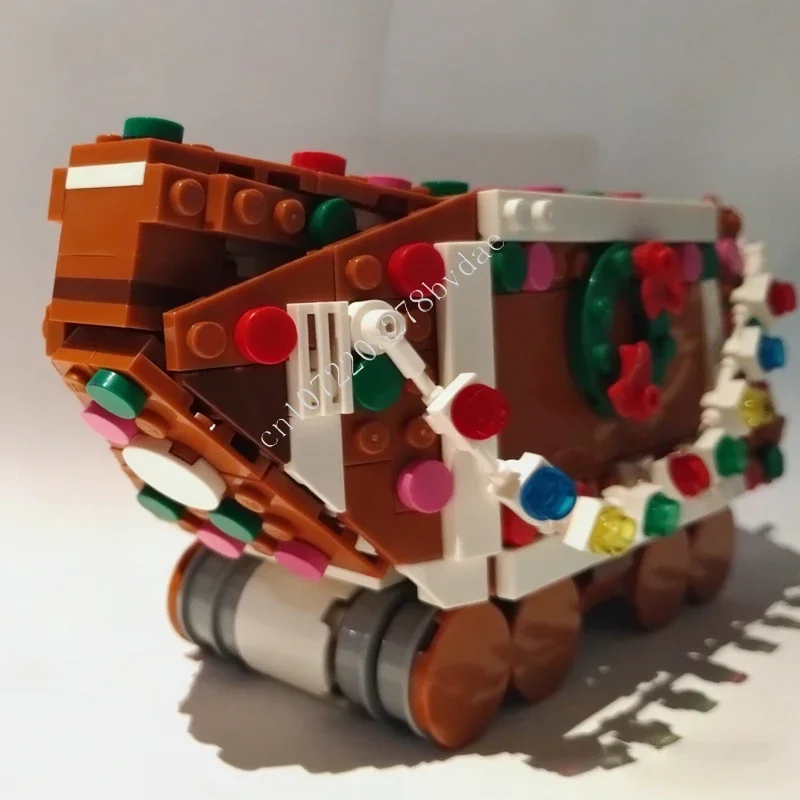 459PCS Gingerbread Sand Crawler Space War Military MOC SpaceShip Battle Model Building Blocks DIY Education Model Toys Gift