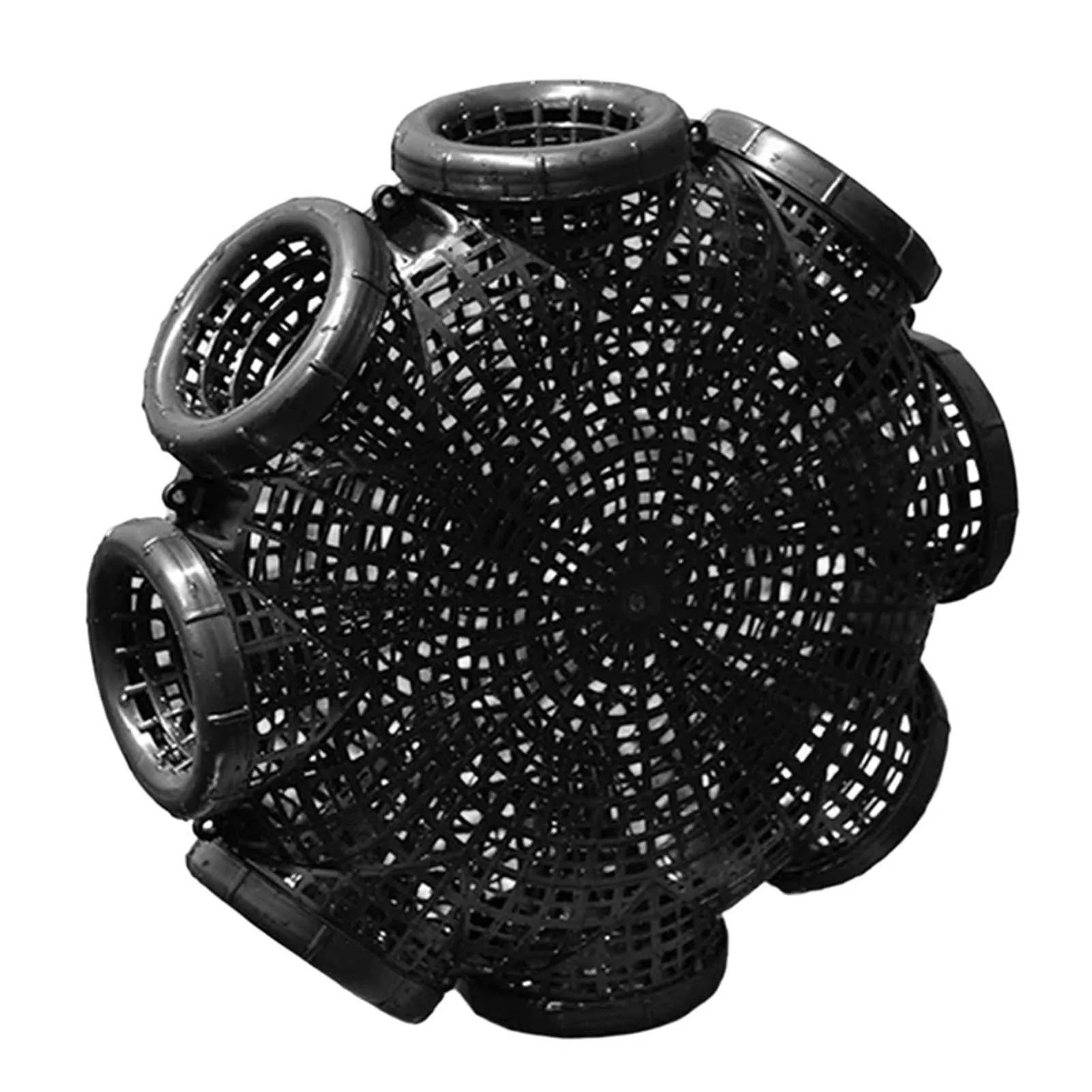 Kreeft gele Palingkooi Eenvoudig te gebruiken 3/6/8 gaten Ontwerp Verwijderbare kooi Geschikt voor buitenvistuig