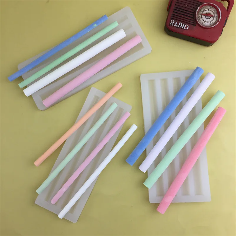 DIY Sealing Wax Stick Silicone Mold Half Round Long Strip Lacquer Wax Stick For Home Decoration Handmade Festival Candle Mold