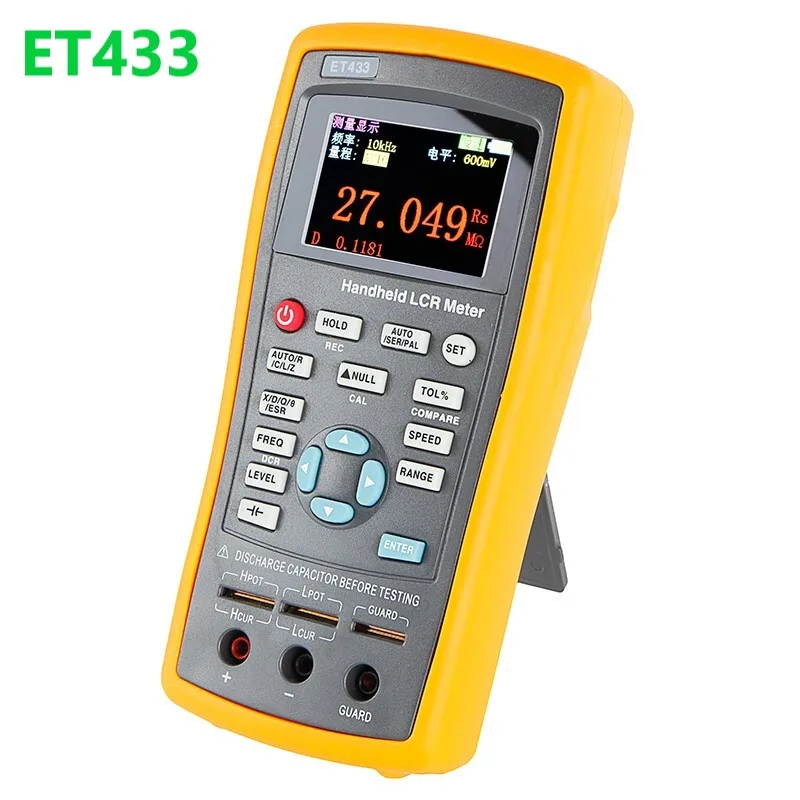 ET430 ET431 ET432 ET433 Multifunction Handheld LCR Digital Bridge Meter High Precision Capacitance Inductance Resistance Meter