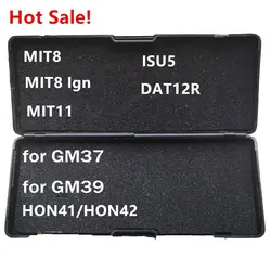 Hot Lishi 2 in 1 2in1 Tool MIT8 Ign MIT11 for GM37 GM39 HON41 HON42 ISU5 DAT12R locksmith tool for car key