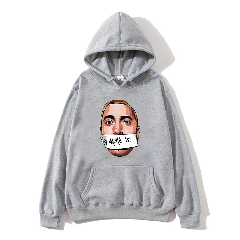 Eminem Hoodie Funko Pop RAPPER Long Sleeve Sweatshirt for Autumn Fleece Graphic Printing Clothing Ropa Hombre Hooded Pullovers