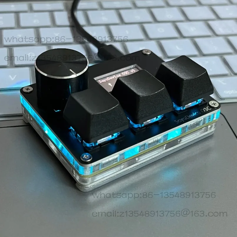 osu-dedicated-o3c-quick-trigger-hall-switch-pink-magnetic-axis-keyboard-with-knob-screen-support-copy-and-paste-shortcut
